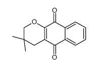 3,3-dimethyl-2,4-dihydrobenzo[g]chromene-5,10-dione结构式