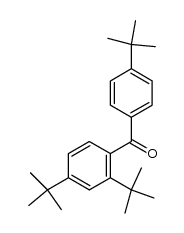 2,4,4'-tri-tert-butylbenzophenone结构式