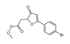methyl 2-[5-(4-bromophenyl)-3-oxofuran-2-yl]ethaneperoxoate Structure