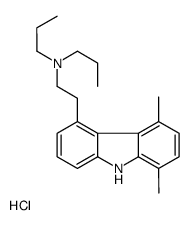 N-[2-(5,8-dimethyl-9H-carbazol-4-yl)ethyl]-N-propylpropan-1-amine,hydrochloride结构式