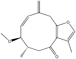 rel-3R-Methoxy-4S-furanogermacra-1E,10(15)-dien-6-one图片