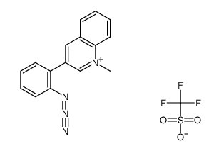 3-(2-azidophenyl)-1-methylquinolin-1-ium trifluoromethanesulfonate结构式