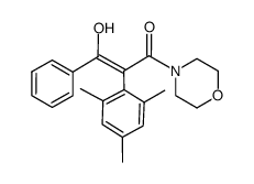 (Z)-3-Hydroxy-2-(2,4,6-trimethylphenyl)-3-phenylpropansaeure-morpholid Structure