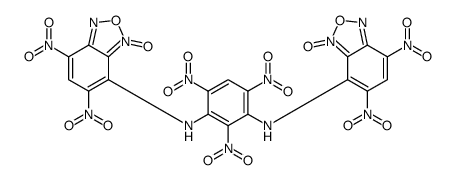N,N'-Bis(5,7-dinitro-4-benzofurazanyl)-2,4,6-trinitro-1,3-benzenediamine结构式