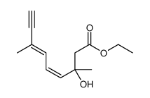 ethyl 3-hydroxy-3,7-dimethylnona-4,6-dien-8-ynoate Structure