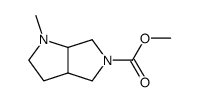 Pyrrolo[3,4-b]pyrrole-5(1H)-carboxylic acid,hexahydro-1-methyl-,methyl ester结构式