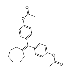 Bis-(4-acetoxy-phenyl)-cycloheptyliden-methan结构式