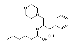 N-(1-hydroxy-3-morpholin-4-yl-1-phenylpropan-2-yl)hexanamide结构式