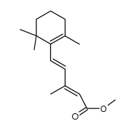 3-methyl-5t-(2,6,6-trimethyl-cyclohex-1-enyl)-penta-2t,4-dienoic acid methyl ester结构式