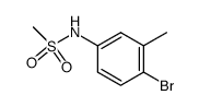 N-(4-bromo-3-methylphenyl)methanesulfonamide结构式