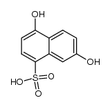 4,7-dihydroxy-naphthalene-1-sulfonic acid Structure