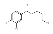 5-CHLORO-1-(3,4-DICHLOROPHENYL)-1-OXOPENTANE Structure