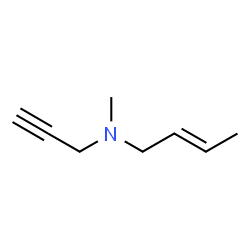 2-Buten-1-amine,N-methyl-N-2-propynyl-(9CI)结构式