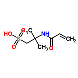 2-丙烯酰胺基-2-甲基丙磺酸结构式