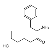 2-amino-1-phenyloctan-3-one,hydrochloride Structure