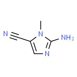 1H-Imidazole-5-carbonitrile,2-amino-1-methyl-(9CI)结构式