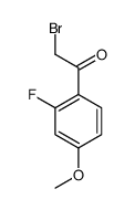 2-溴-1-(2-氟-4-甲氧基苯基)乙酮结构式