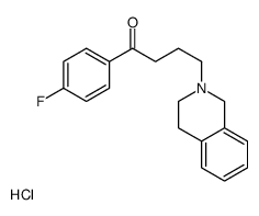 1-(4-fluorophenyl)-4-(1,2,3,4-tetrahydroisoquinolin-2-ium-2-yl)butan-1-one,chloride Structure