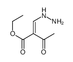 ethyl 2-(hydrazinylmethylidene)-3-oxobutanoate结构式
