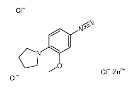 3-methoxy-4-pyrrolidin-1-ylbenzenediazonium,trichlorozinc(1-) Structure