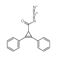 2-Cyclopropene-1-carbonylazide, 2,3-diphenyl-结构式