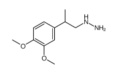 1-(3,4-Dimethoxy-α-methylphenethyl)hydrazine结构式