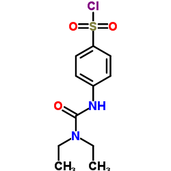 4-(3,3-DIETHYL-UREIDO)-BENZENESULFONYL CHLORIDE结构式