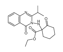 ethyl 1-((2-isopropyl-4-oxoquinazolin-3(4H)-yl)amino)-2-oxocyclohexane-1-carboxylate Structure