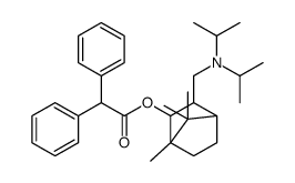 [2-[[di(propan-2-yl)amino]methyl]-4,7,7-trimethyl-3-bicyclo[2.2.1]heptanyl] 2,2-diphenylacetate结构式