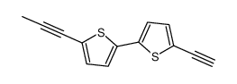 2-ethynyl-5-(5-prop-1-ynylthiophen-2-yl)thiophene结构式