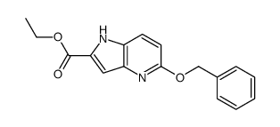 5-(苄氧基)-1H-吡咯并[3,2-b]吡啶-2-羧酸乙酯结构式