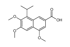 8-Isopropyl-4,6,7-trimethoxy-2-naphthoic acid Structure