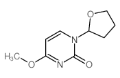 2(1H)-Pyrimidinone,4-methoxy-1-(tetrahydro-2-furanyl)- Structure