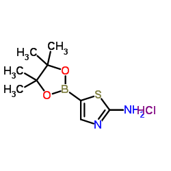 2-Aminothiazole-5-boronic acid pinacol ester.HCl Structure