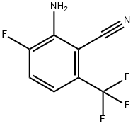 2-Amino-3-fluoro-6-trifluoromethyl-benzonitrile结构式