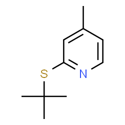 2-(tert-Butylthio)-4-methylpyridine结构式