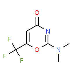 2-DIMETHYLAMINO-6-TRIFLUOROMETHYL[1,3]OXAZIN-4-ONE结构式