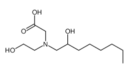 2-[2-hydroxyethyl(2-hydroxyoctyl)amino]acetic acid Structure