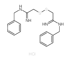 N-benzyl-2-[(N-benzylcarbamimidoyl)methyldisulfanyl]ethanimidamide structure