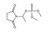 1-(1-dimethoxyphosphinothioylsulfanylethyl)pyrrolidine-2,5-dione结构式