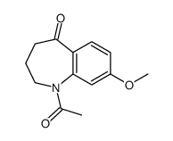 1-Acetyl-8-methoxy-1,2,3,4-tetrahydro-5H-1-benzazepin-5-one Structure