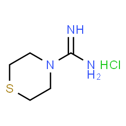 thiomorpholine-4-carboximidamide hydrochloride Structure