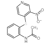 N-[2-(3-nitropyridin-4-yl)sulfanylphenyl]acetamide Structure