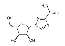 1-[(2S,3S,4S,5S)-3,4-dihydroxy-5-(hydroxymethyl)oxolan-2-yl]-1,2,4-triazole-3-carboxamide结构式