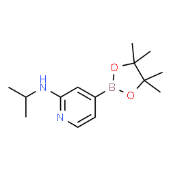 2-(Isopropylamino)pyridine-4-boronic acid pinacol ester structure