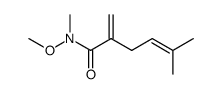 N-Methyl-N-methoxy-2-methylene-5-methylhex-4-enamide结构式
