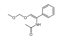 N-(2-(methoxymethoxy)-1-phenylvinyl)acetamide Structure