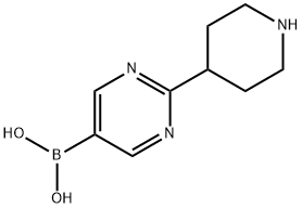 (2-(piperidin-4-yl)pyrimidin-5-yl)boronic acid结构式