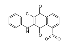 3-anilino-2-chloro-5-nitronaphthalene-1,4-dione结构式