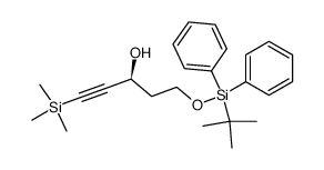 (S)-5-((tert-butyldiphenylsilyl)oxy)-1-(trimethylsilyl)pent-1-yn-3-ol结构式
